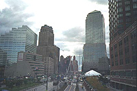 Ground zero from a bridge