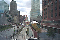 Ground zero from a bridge